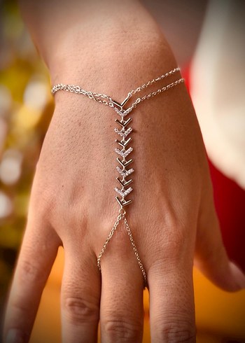 Zincir Detaylı Altın Renk Kadın Şahmeran - Görsel 2