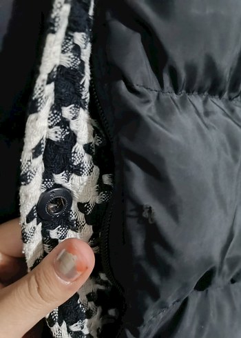 Kadın Siyah Uzun Kürklü Yelek - Görsel 6