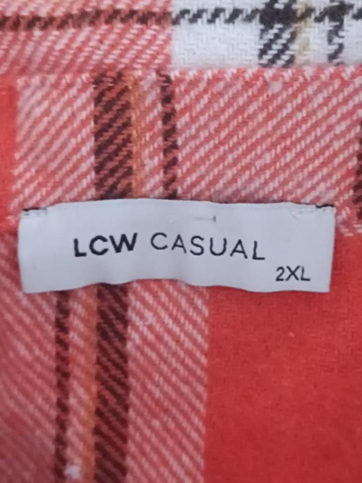 Düğmeli bol kesim kareli erkek oduncu gömlek - Görsel 4