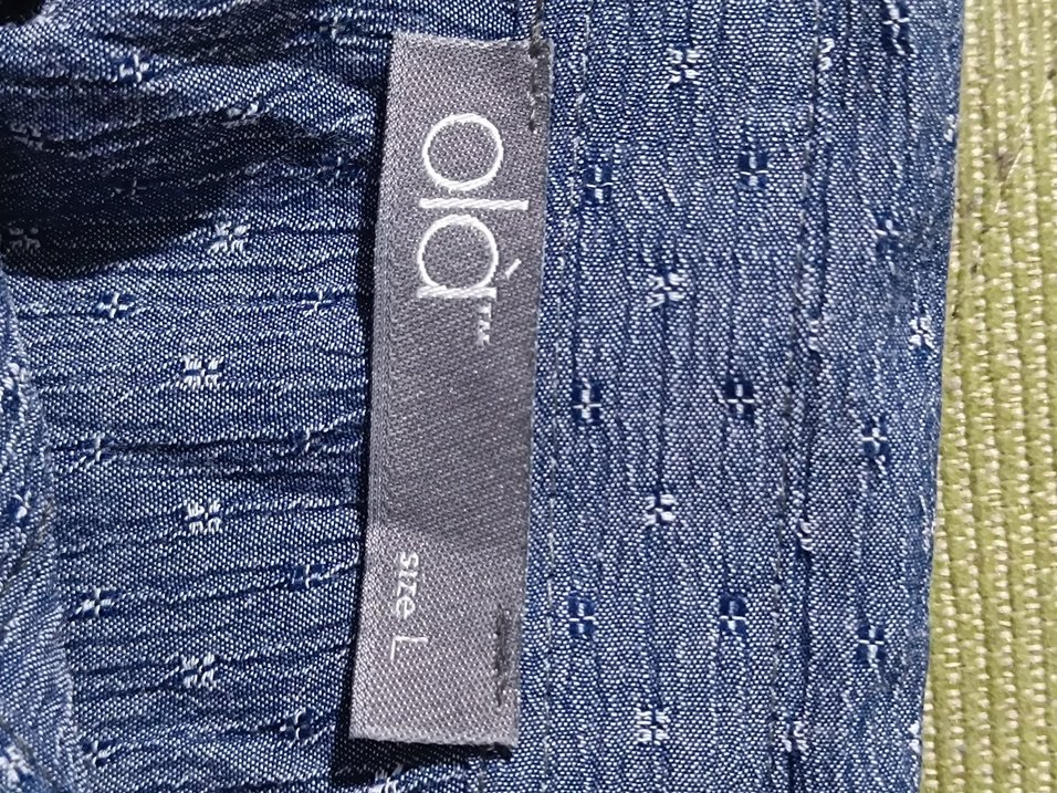 Düğmeli Uzun Kollu Keten Gömlek - Görsel 4