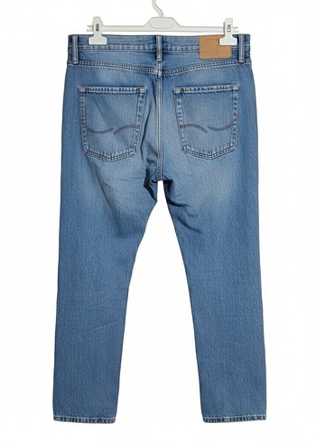 Mavi Düğmeli Erkek Denim Pantolon - Görsel 2