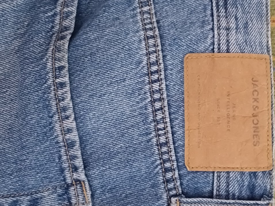 Mavi Düğmeli Erkek Denim Pantolon - Görsel 5