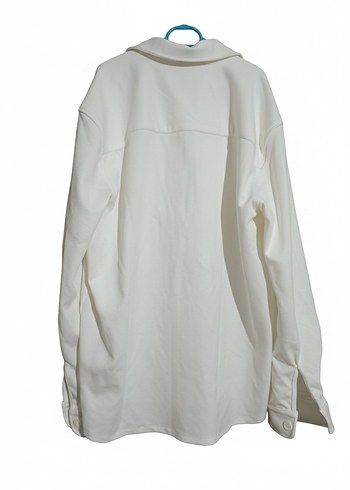 Kadın Beyaz Keten Gömlek - Görsel 3