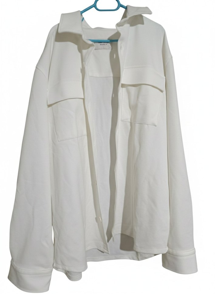 Kadın Beyaz Keten Gömlek - Görsel 2