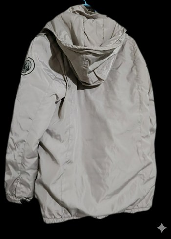 Gri Düğmeli Erkek Sokak Stili Mont - Görsel 3