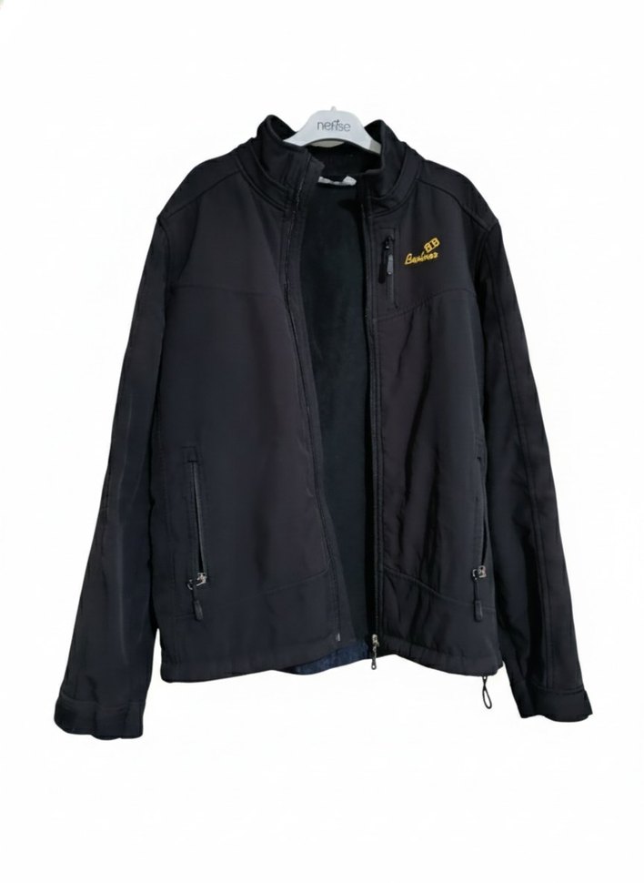 Fermuarlı Siyah Erkek Kayak Montu - Görsel 2