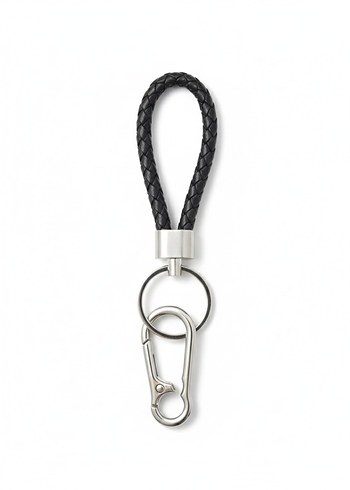 Siyah Örgülü Erkek Anahtarlık