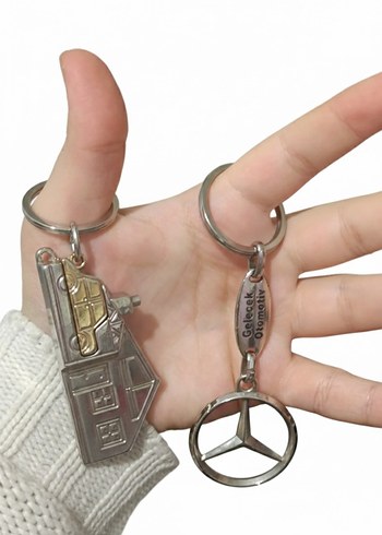Erkek Retro Biker Anahtarlık Seti