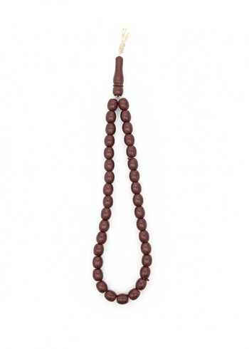 Bordo Erkek Tesbih Bohem Minimalist