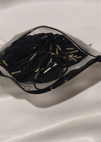 Çantali Siyah lastik toka seti - Görsel 3