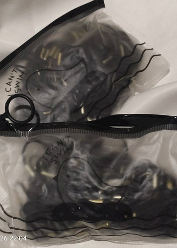 Çantali Siyah lastik toka seti - Görsel 2