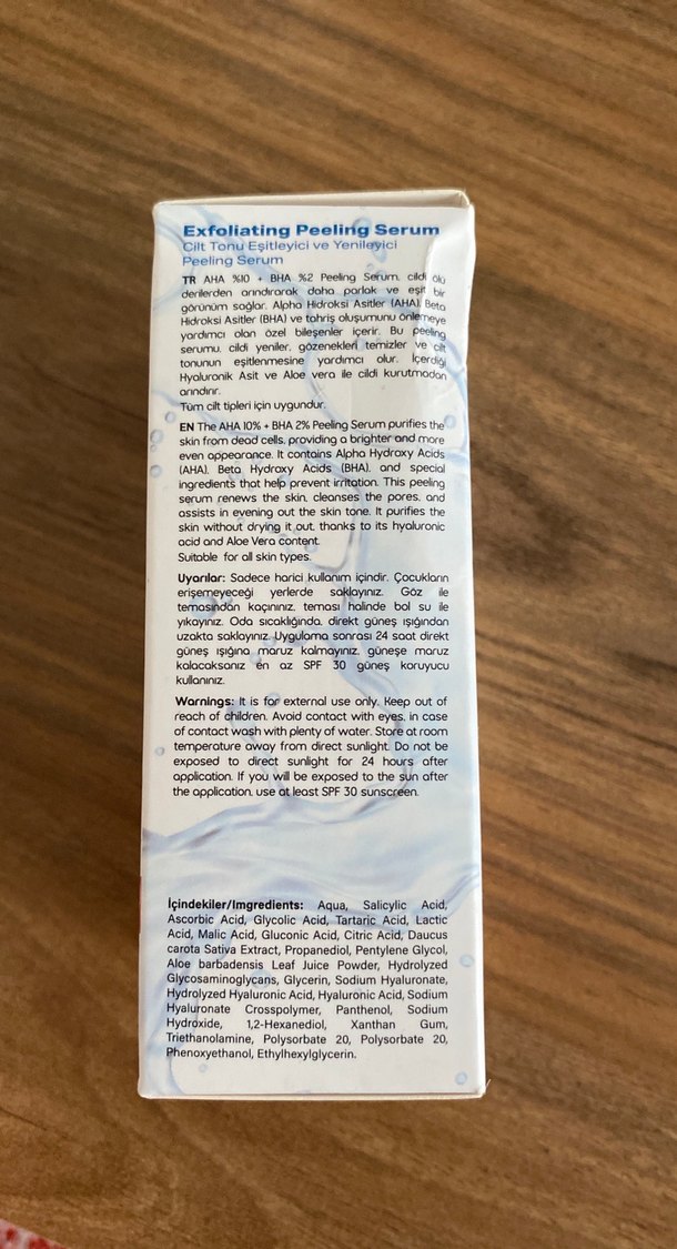 %10 AHA & %2 BHA Kompleksli Peeling Serum 30ml - Görsel 3