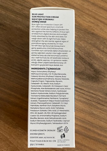 LUIS BIEN Mavi Işık Koruyucu Güneş Kremi SPF 50 - Görsel 2