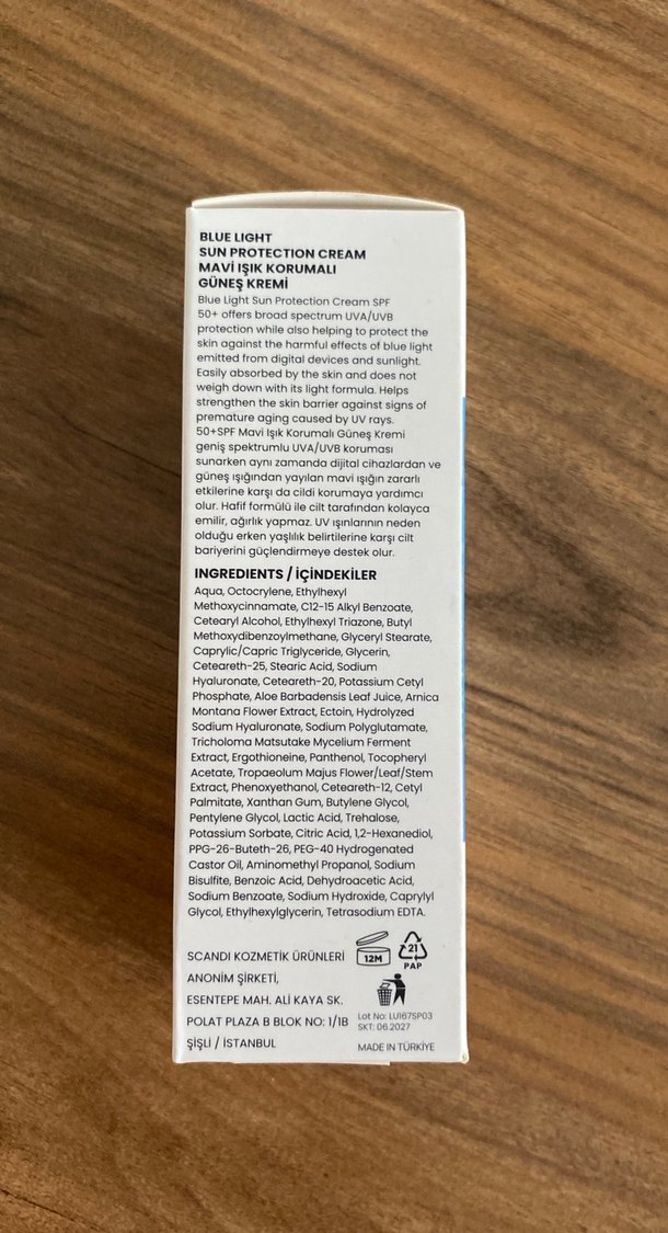 LUIS BIEN Mavi Işık Koruyucu Güneş Kremi SPF 50 - Görsel 2