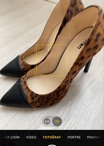 Kahverengi Leopar Desenli Süet Stiletto - Görsel 3