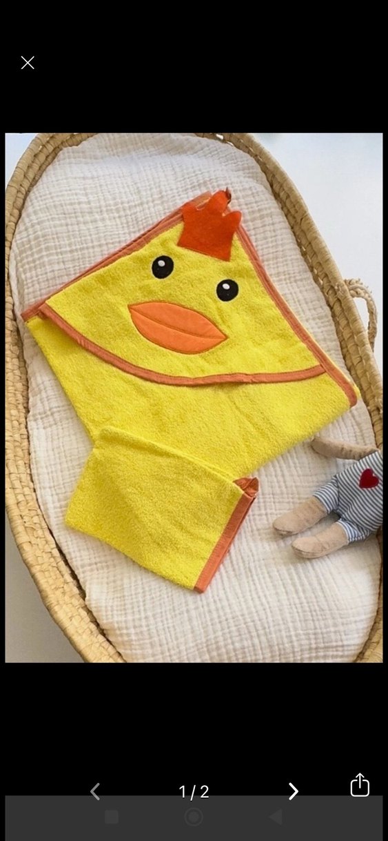 Erkek Çocuk Sarı Baskılı Bornoz ve Havlu Seti - Görsel 2