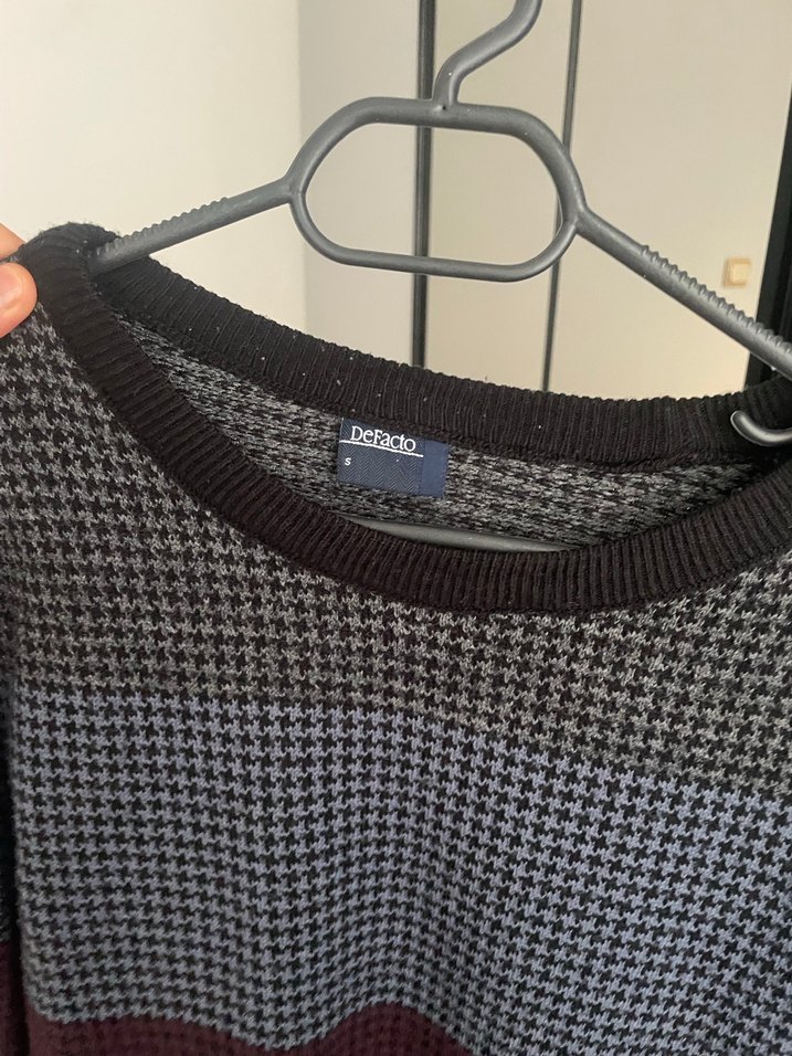 Erkek Örgü Uzun Kollu Bisiklet Yaka Kazak - Görsel 2