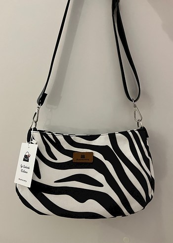 Diğer Zebra Desenli Deri Kadın Çanta