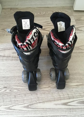 Erkek Siyah Kilitli Biker Paten - Görsel 3