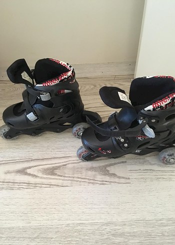 Erkek Siyah Kilitli Biker Paten - Görsel 2