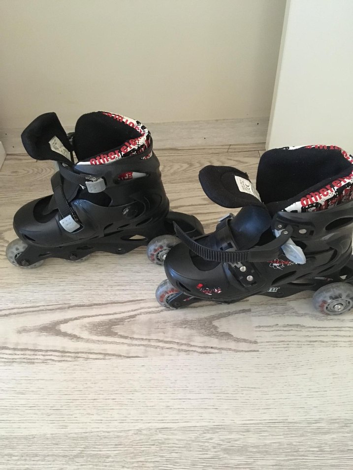 Erkek Siyah Kilitli Biker Paten - Görsel 2