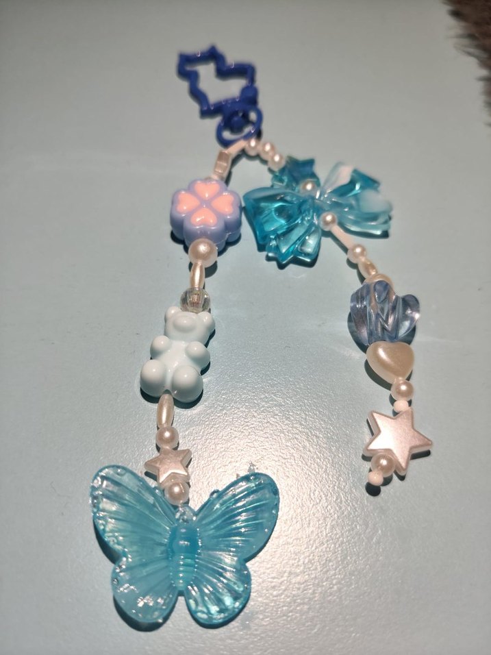 Mavi Boncuklu soft anahtarlık, charm - Görsel 3