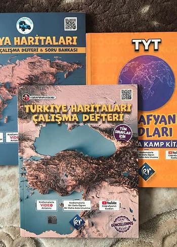 TYT Türkiye Haritaları Çalışma Defteri ve Soru Bankası