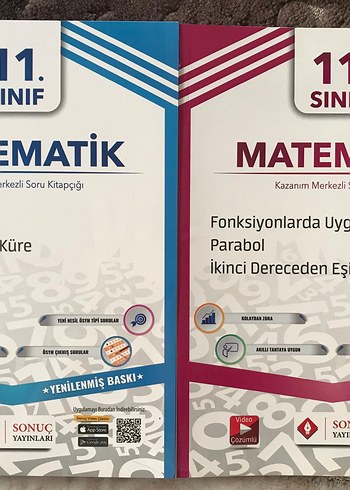 11. Sınıf Matematik Kazanım Merkezli Soru Kitapları