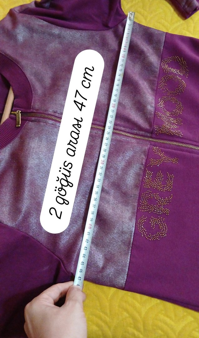 Uzun Mor Kadın ikili eşofman Takımı - Görsel 4