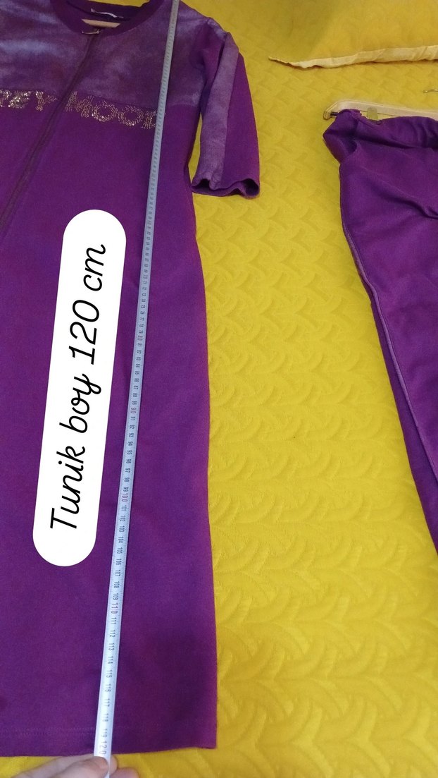 Uzun Mor Kadın ikili eşofman Takımı - Görsel 2