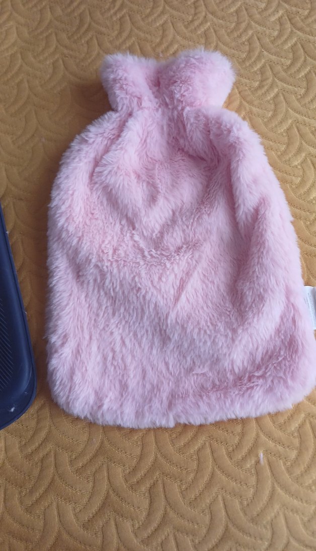 Sıfır Pembe Peluş Sıcak Su Torbası - Görsel 2