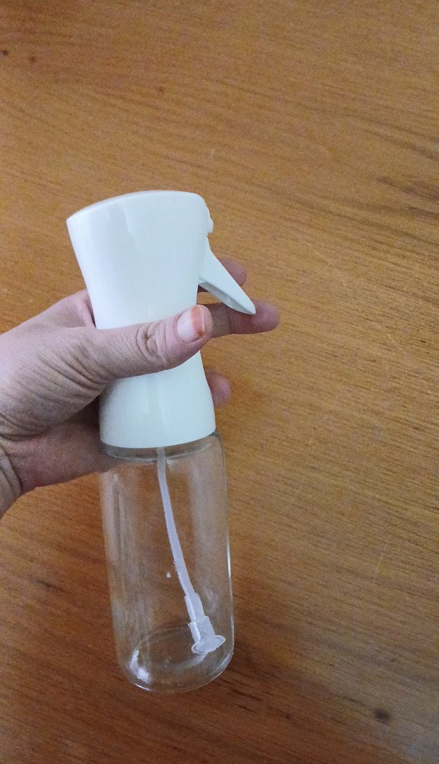 Beyaz şeffaf yağ Şişesi Sprey Başlıklı - Görsel 3