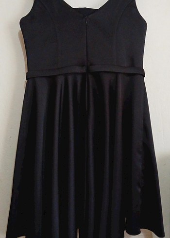 Klasik Siyah Midi Elbise - Görsel 5