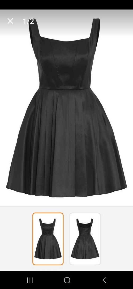 Klasik Siyah Midi Elbise - Görsel 2