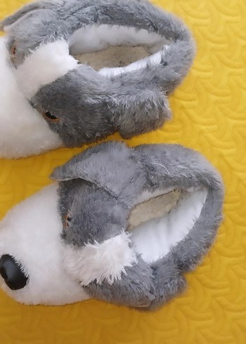 Kız Erkek Çocuk Renkli Kürklü Sıcak Ev Terlikleri - Görsel 4