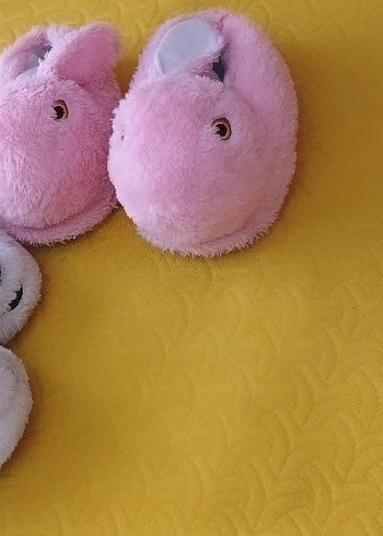 Kız Erkek Çocuk Renkli Kürklü Sıcak Ev Terlikleri - Görsel 5