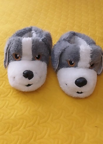 Kız Erkek Çocuk Renkli Kürklü Sıcak Ev Terlikleri - Görsel 2