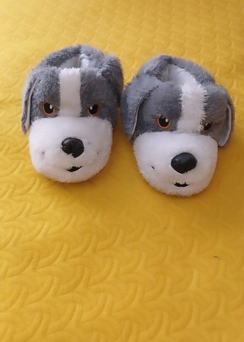 Kız Erkek Çocuk Renkli Kürklü Sıcak Ev Terlikleri - Görsel 10