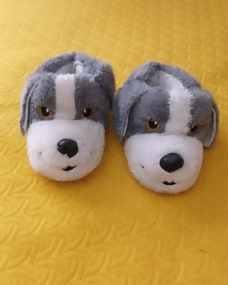 Kız Erkek Çocuk Renkli Kürklü Sıcak Ev Terlikleri - Görsel 2