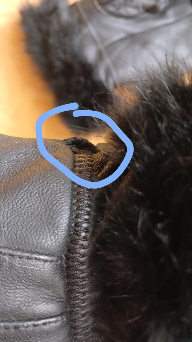 Kürk Detaylı Siyah Deri Kadın Eldivenleri - Görsel 4