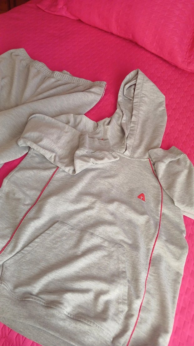 Gri Kız Eşofman Takımı Kapüşonlu - Görsel 5