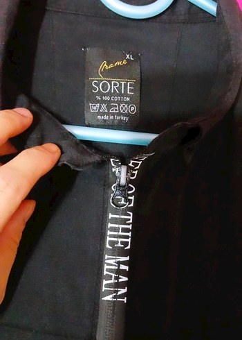 Siyah Fermuarlı Yüksek Yaka Erkek Gömlek - Görsel 2