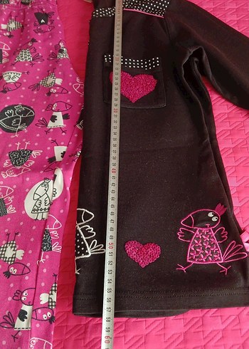 Pembe Baskılı Uzun Kollu Kadın Pijama Takımı - Görsel 7