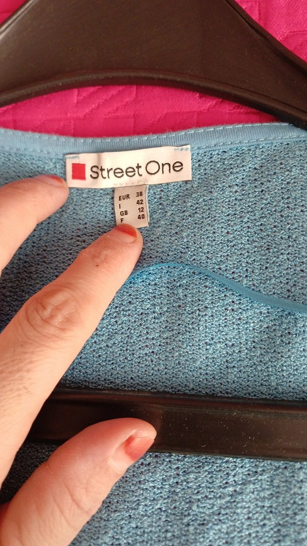 Mavi Kadın Salaş Hırka - Görsel 2