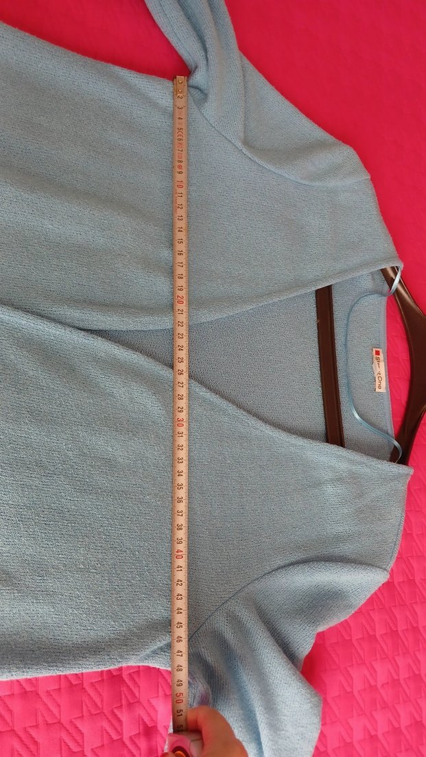 Mavi Kadın Salaş Hırka - Görsel 4