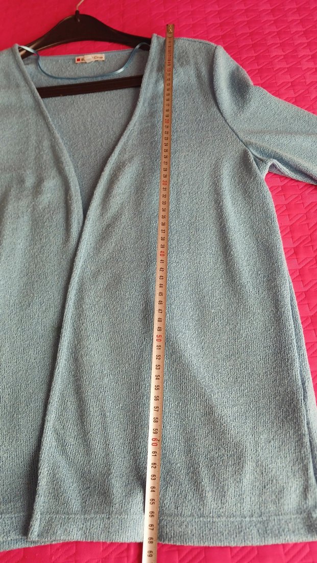 Mavi Kadın Salaş Hırka - Görsel 5