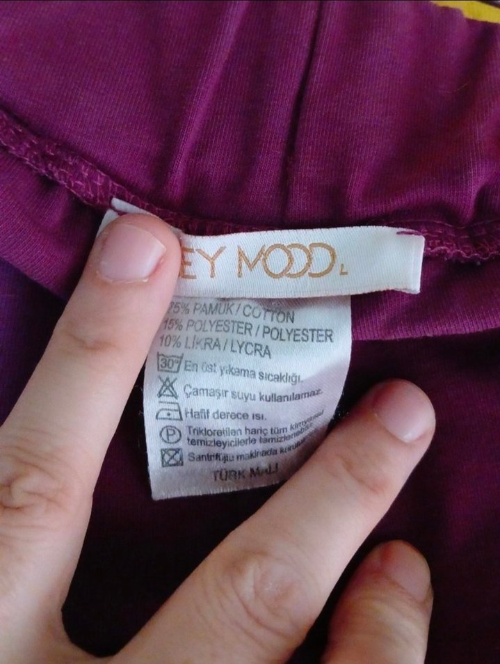 Uzun Mor Kadın Tunik ve Pantolon Takımı - Görsel 5