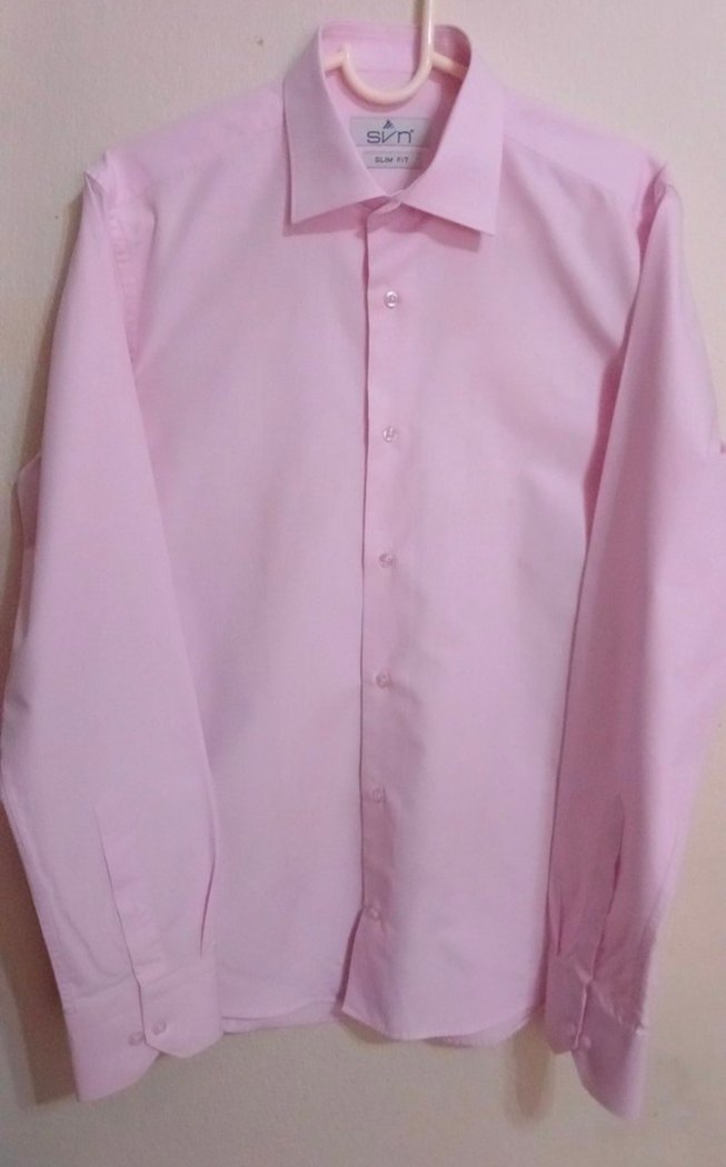 İNTER SİVIN ÜRÜNÜ SIFIR Pembe Düğmeli Erkek Gömlek - Görsel 3