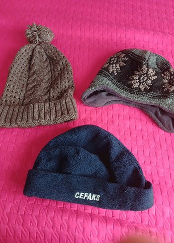 Kahverengi Örgü Kadın Bere CEFAKS Nakışlı - Görsel 10