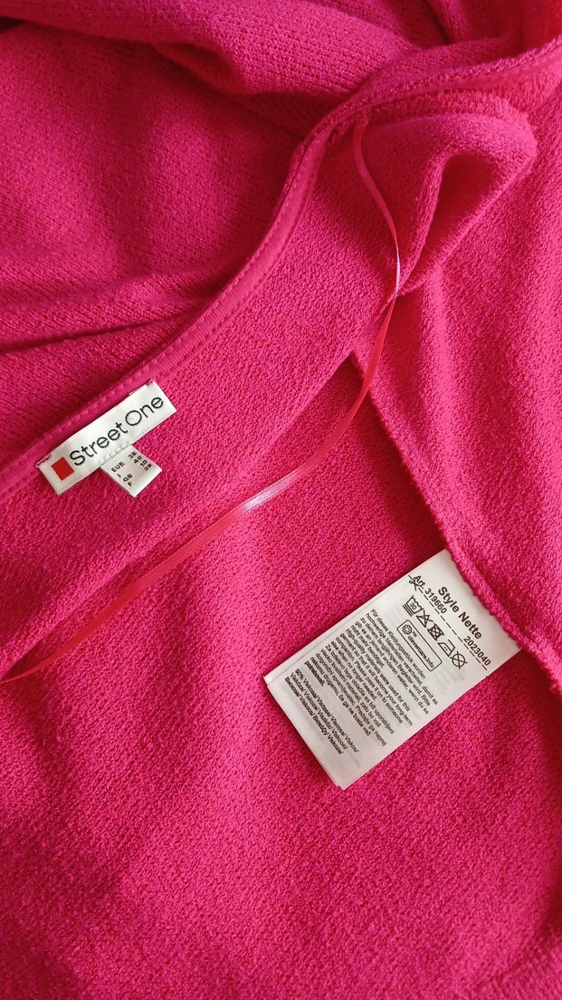 Pembe Kadın Salaş Midi Hırka - Görsel 2